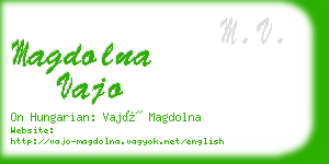 magdolna vajo business card